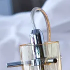 Selene Bossa Nova bordlampe Ø15 H 21cm i rav blæst glas Viadurini