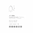 Selene Bossa Nova bordlampe Ø15 H 21cm i rav blæst glas Viadurini