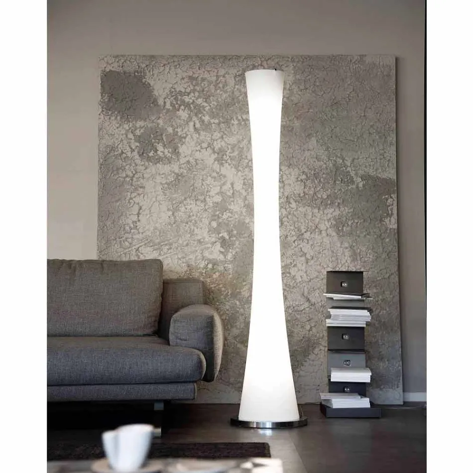 Selene Timeglas blæst glas standerlampe H175cm Ø36 Viadurini