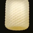 Selene Domino pendel blæst o21 H 27/140 cm glas Viadurini