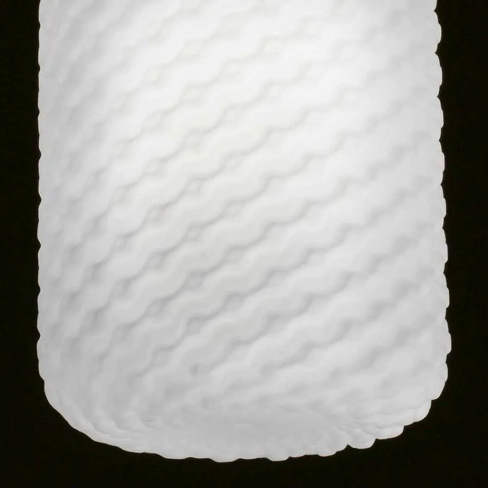 Selene Domino pendel blæst o21 H 27/140 cm glas Viadurini