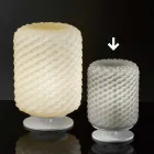 Selene Domino bordlampe Ø15 H22cm, blæst glas håndlavet Viadurini