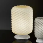 Selene Domino bordlampe o21 H30cm, blæst glas lavet i Italien Viadurini