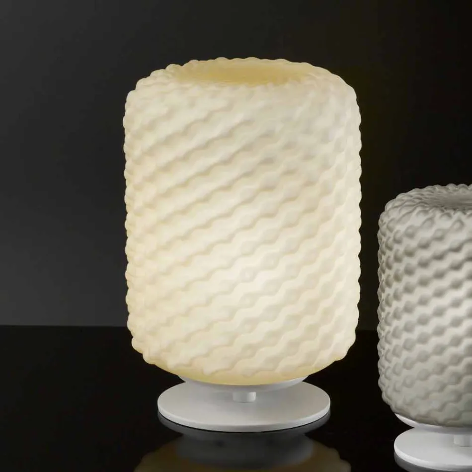 Selene Domino bordlampe o21 H30cm, blæst glas lavet i Italien Viadurini