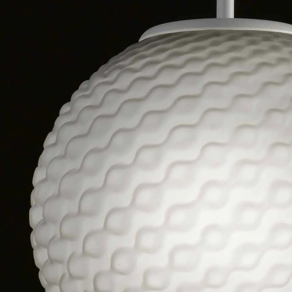 Selene Domino lysekrone blæst glas håndlavet O27 H 27 / 140cm Viadurini