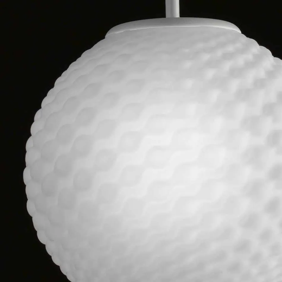 Selene Domino lysekrone blæst glas håndlavet O27 H 27 / 140cm Viadurini