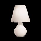 Selene Forever bordlampe i hvid blæst glas O34 H 55cm Viadurini