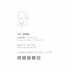 Selene Forever lumetto Ø24 H41cm, blæst glas lavet i Italien Viadurini