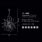 Selene Ginger lampda til metal suspension lavet i Italien Ø80 H200cm Viadurini