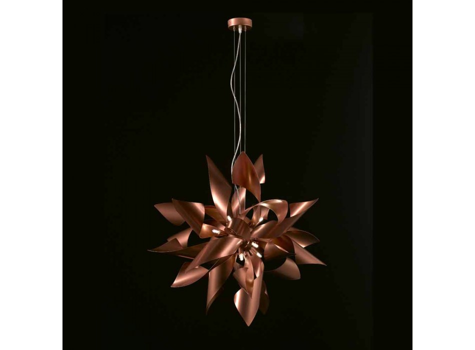 Selene Ginger lampda til metal suspension lavet i Italien Ø80 H200cm Viadurini