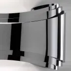 Selene Ionica væglampe fremstillet i Italien, 30x10 H16cm, glas og stål Viadurini