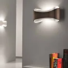 Selene Ionica væglampe fremstillet i Italien, 40x12H20cm, stål og glas Viadurini