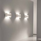 Selene Ionica væglampe fremstillet i Italien, 40x12H20cm, stål og glas Viadurini