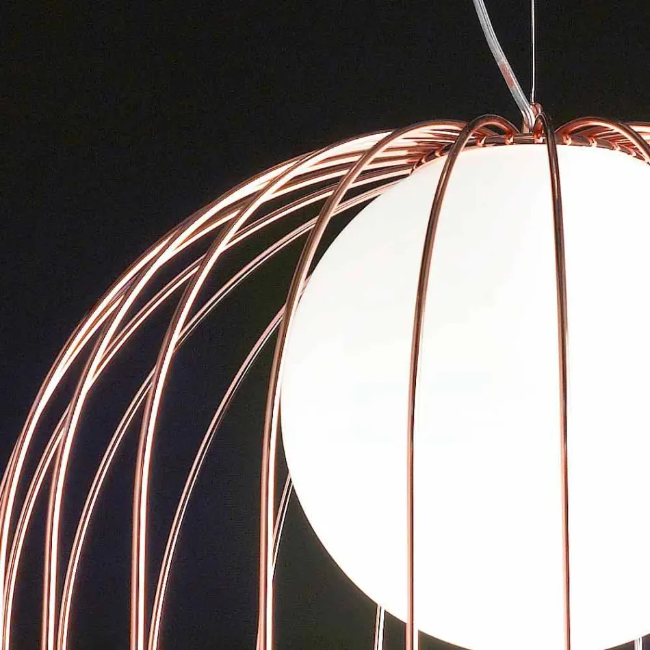 Selene Kluvì pendel blæst glas Ø54 H 70 / 200cm Viadurini