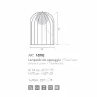 Selene Kluvì fra design bordlampe i blæst glas Ø54 H 70cm Viadurini