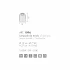 Selene Kluvì lumetto blæst glas og metal Ø19 H 27cm Viadurini