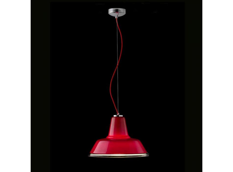 Selene Lampara suspension lampe blæst o37 H 24/140 cm glas Viadurini