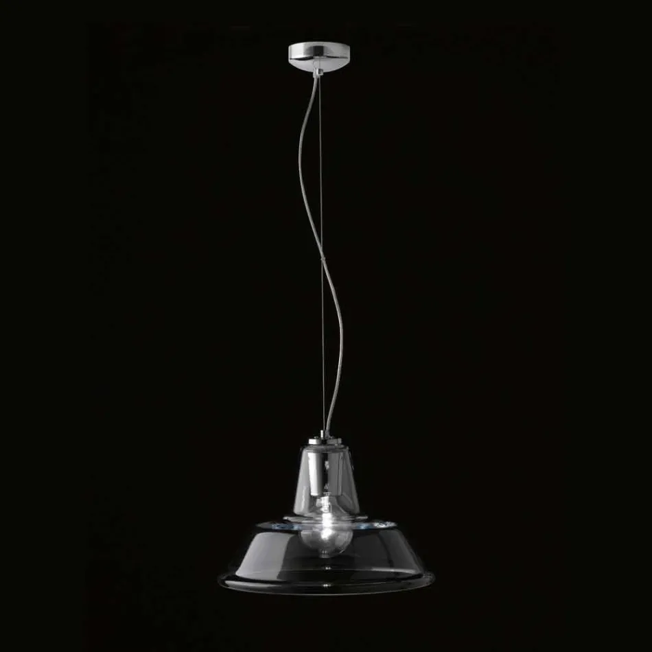 Selene Lampara suspension lampe blæst o37 H 24/140 cm glas Viadurini