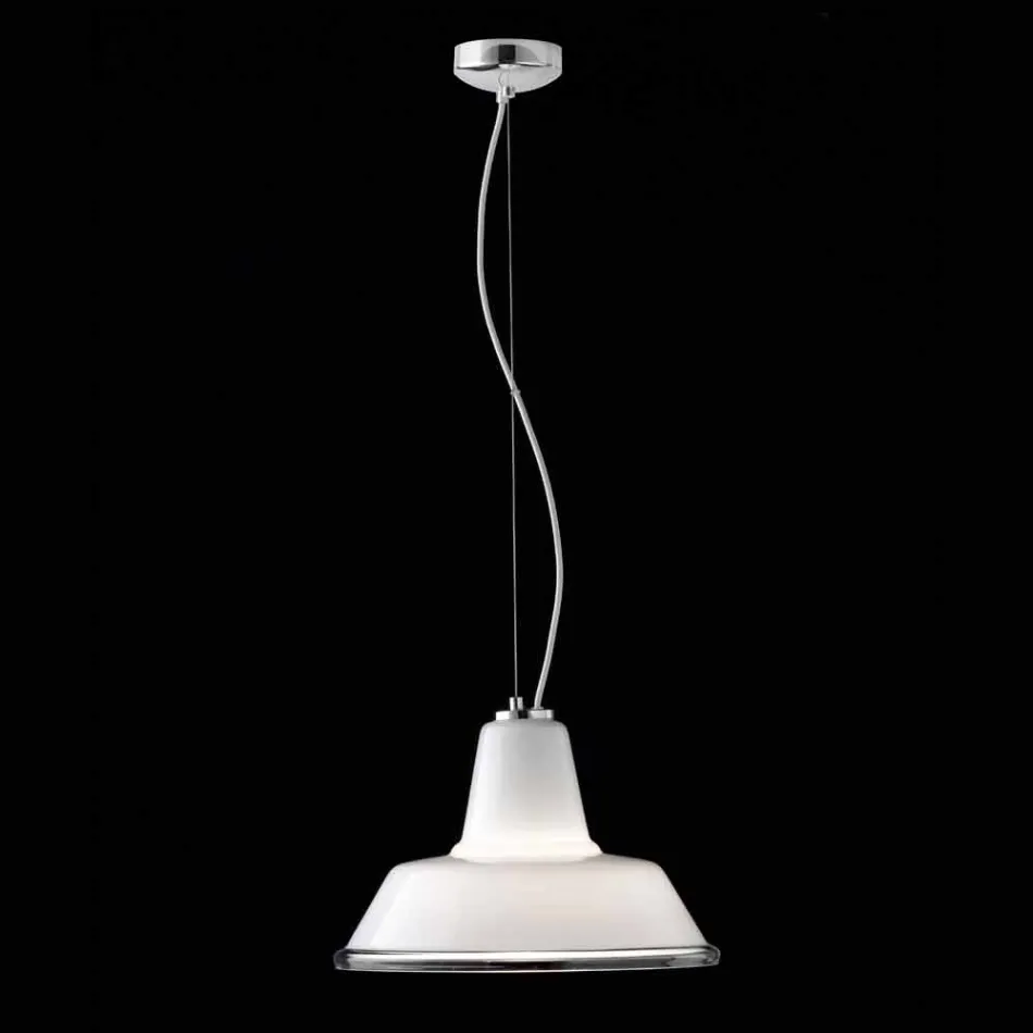 Selene Lampara suspension lampe blæst o37 H 24/140 cm glas Viadurini