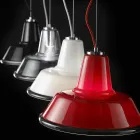 Selene Lampara suspension lampe blæst o37 H 24/140 cm glas Viadurini