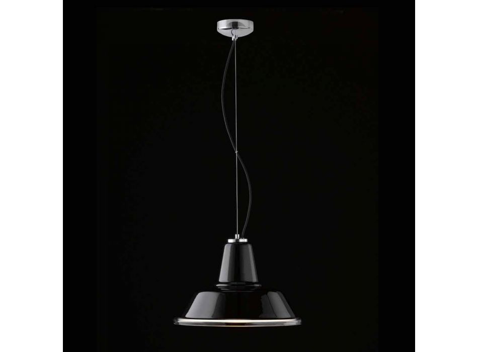 Selene Lampara suspension lampe blæst o37 H 24/140 cm glas Viadurini