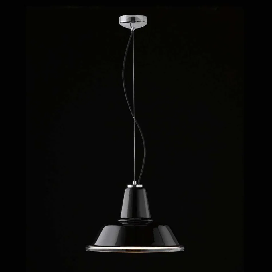 Selene Lampara suspension lampe blæst o37 H 24/140 cm glas Viadurini