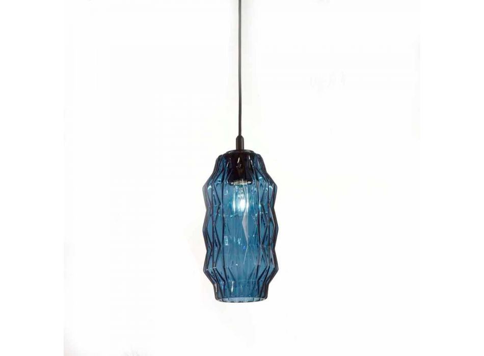 Selene Origami pendel blæst glas Ø16 H 30 / 140cm Viadurini