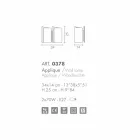 Selene Papiro applique satin glas 34x14 H25cm Made in Italy Viadurini