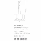 Selene Papiro hvid krystal pendel Ø65 x H 140 cm Viadurini