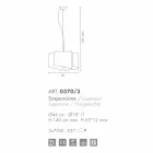 Selene Papiro suspension lampe fremstillet i Italien Ø46 x H 140 cm Viadurini