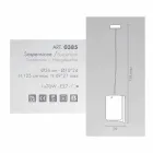 Selene Papyrus moderne krystal pendel Ø26 H 125cm Viadurini