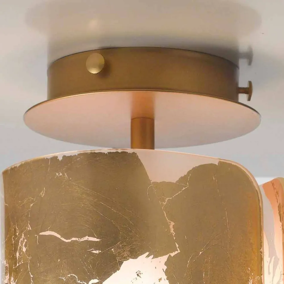 Selene Papiro loftslampe krystal Ø15 H30cm, lavet i Italien Viadurini