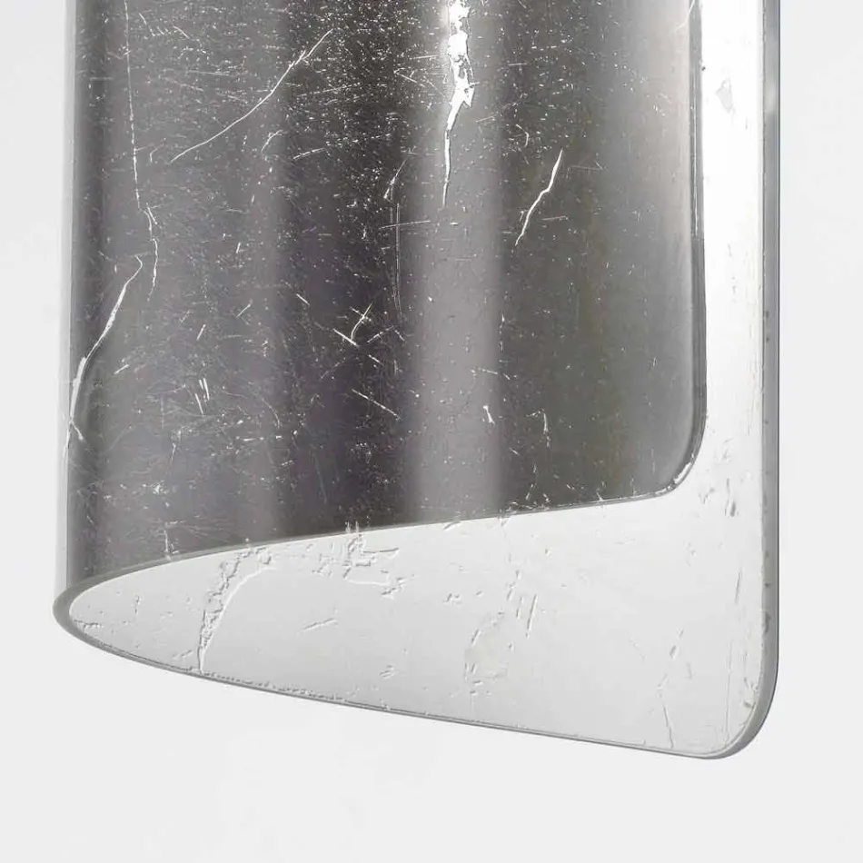 Selene Papiro loftslampe krystal Ø15 H30cm, lavet i Italien Viadurini