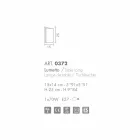 Selene Papiro bordlampe krystal lavet i Italien 15x14xH25cm Viadurini