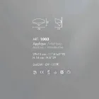 Selene væglampe Shield galvanisk moderne design, fremstillet i Italien Viadurini