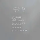 Selene væglampe Shield galvanisk moderne design, fremstillet i Italien Viadurini