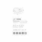 Selene Vultur loft stål fremstillet i Italien Ø47 H 25cm Viadurini