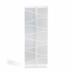 Booth moderne design i hvid satin methacrylat Mara Viadurini