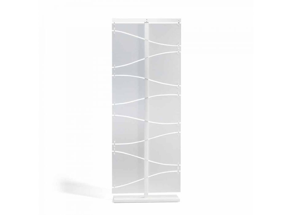 Booth moderne design i hvid satin methacrylat Mara Viadurini