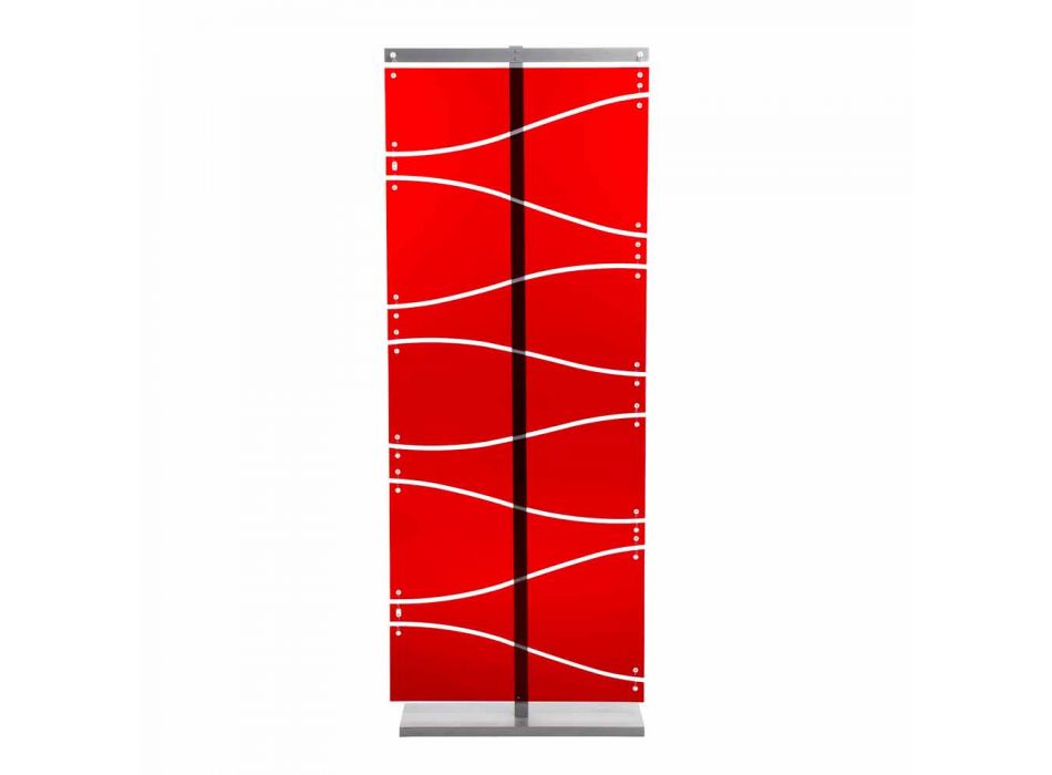 Booth moderne design i rød methacrylat eller satin Evelyn Viadurini