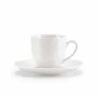 Sæt med 18 te kopper med sukker skål og porcelæn bakke - lucerne Viadurini