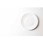 Sæt med 24 hvide porcelænsmiddelplader af klassisk design - Romilda Viadurini