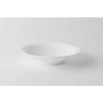 24 elegante middagsplader i hvidt porcelænsdesign - Doriana