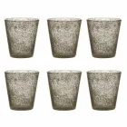 Sæt med 6 farvede blæst glasbriller med et moderne design - Pumba Viadurini