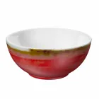 Service 6 isskåle og 2 skåle i farvet porcelæn - Rurolo Viadurini