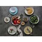 Service 6 isskåle og 2 skåle i farvet porcelæn - Rurolo Viadurini