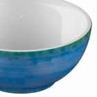 Service 6 isskåle og 2 skåle i farvet porcelæn - Rurolo Viadurini