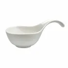 Aperitif Service 12 Stykker Moderne hvide porcelæns designplader - Nalah Viadurini