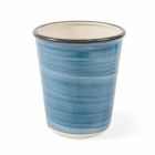 12 dele farvet blåset glas vandglas service - Abruzzo Viadurini