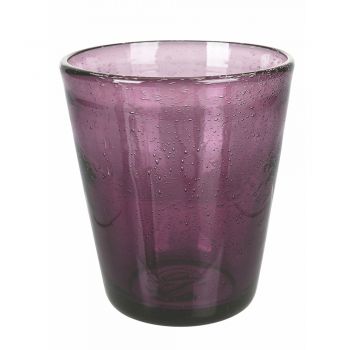 12 stykker farvet blåset glas vandglas service - Yucatan